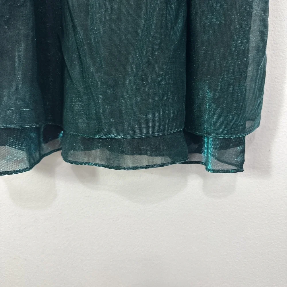 Vintage Steppin Out Mini Dress 11/12‎ Shimmery Metallic Cocktail Party Strappy